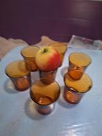 Arcopal amber gele glaasjes, zeven, Ophalen of Verzenden, Glas, Overige stijlen