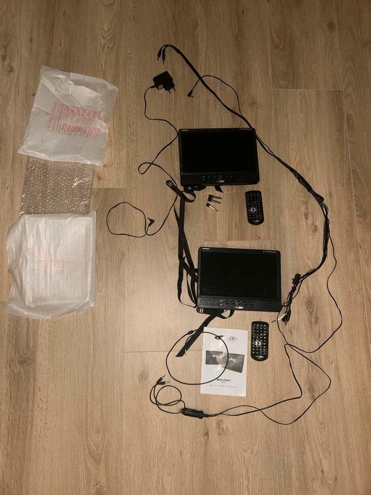 DVD Schermen Auto/Camper - Complete Set, Audio, Tv en Foto, Dvd-spelers, Gebruikt, Dvd-speler, Overige merken, Draagbaar, Ophalen