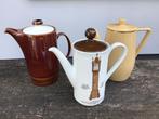 Vintage koffie/thee potten - DE - Pools pottery - klokken, Antiek en Kunst, Ophalen of Verzenden