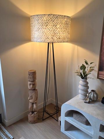 Vloerlamp capiz zig zag schelpen lamp beschikbaar voor biedingen