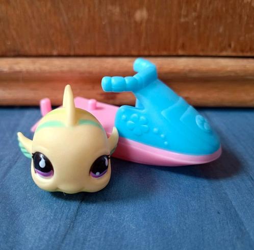 Lps vis #519 met waterscooter, Verzamelen, Poppetjes en Figuurtjes, Zo goed als nieuw, Ophalen of Verzenden