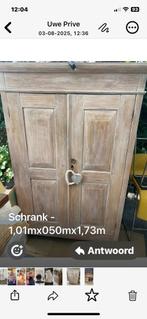 Stoere eiken kast white wash, Ophalen, Gebruikt