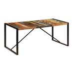Massief gerecycled hout eettafel nieuw, Huis en Inrichting, Ophalen, 50 tot 100 cm, Rechthoekig, Nieuw