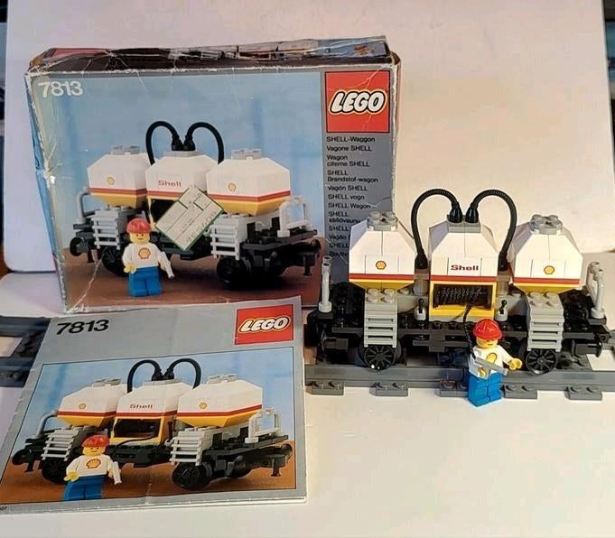 Complete Lego set 7813 Shell Wagon - met handleiding en doos, Ophalen of Verzenden, Gebruikt, Complete set, Lego