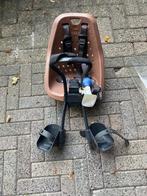 Thule Yepp fiets stoel met windscherm en twee montageblokken, Ophalen, Gebruikt