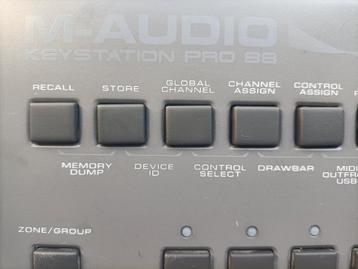 M-Audio Keystation Pro 88 midi keyboard - bieden! beschikbaar voor biedingen