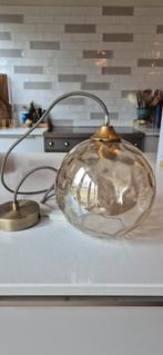 Bolia inspired Hanglamp Glas met Relief, Goudkleurig, Huis en Inrichting, Lampen | Hanglampen, Ophalen, Gebruikt, Glas, Modern