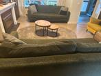 Gratis Lanterfant Banken 2x 3-zits - Groene Bouclé, Huis en Inrichting, Ophalen, 250 tot 300 cm, Driepersoons, 75 tot 100 cm