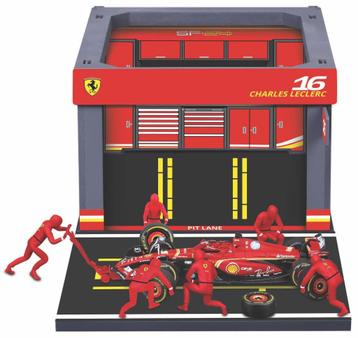 Bburago Ferrari SF-24 Leclerc Pit stop set / 1:18 / NIEUW beschikbaar voor biedingen
