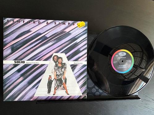 Ashford & Simpson - Solid 12” Maxisingle Vinyl, Cd's en Dvd's, Vinyl | R&B en Soul, Zo goed als nieuw, 1980 tot 2000, 12 inch