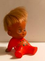 Moody cutie. Vintage rubberen pop met emotie., Verzamelen, Poppen, Ophalen of Verzenden, Pop