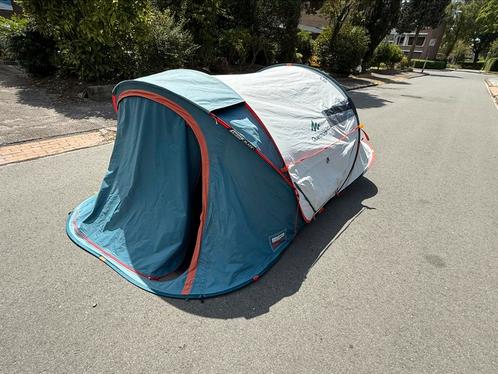 Pop-up tent Quechua 2 seconds 2XL black fresh met scheur, Caravans en Kamperen, Tenten, tot en met 2, Zo goed als nieuw, Ophalen
