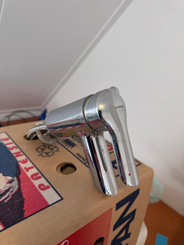 Hansa Design Wastafelkraan Chroom - Stijlvol, Ophalen of Verzenden, Gebruikt, Chroom, Wastafel