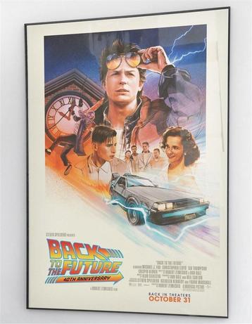 Back to the future 40th anniversary film Poster affiche beschikbaar voor biedingen
