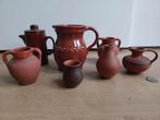 Bruin aardewerk vaasjes en kannetjes, Antiek en Kunst, Ophalen of Verzenden