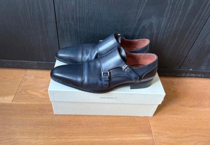 Greve Magnum Notte Pure (8,5), Kleding | Heren, Schoenen, Zo goed als nieuw, Gespschoenen, Blauw, Ophalen of Verzenden
