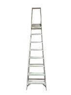 Trap aluminium inklapbaar, Doe-het-zelf en Verbouw, Ladders en Trappen, Ophalen, Trap, Zo goed als nieuw, Opvouwbaar of Inschuifbaar