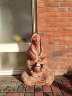 Groot beeld, Vrouw met kruik, Madonna, aardewerk, Ophalen