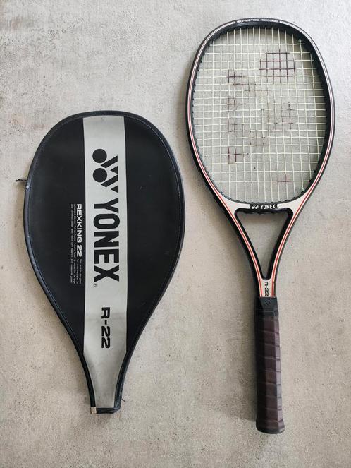 Vintage Yonex Rexking R-22 Tennisracket, Sport en Fitness, Tennis, Gebruikt, Racket, Overige merken, L3, Ophalen of Verzenden