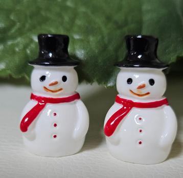 miniatuur Kerstdecoratie sneeuwpop sneeuwman mini Kerstdorp beschikbaar voor biedingen