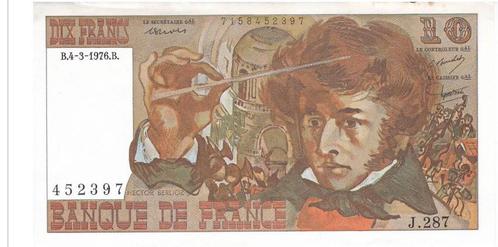 Frankrijk, 10 Francs, 1976, XF, Postzegels en Munten, Bankbiljetten | Europa | Niet-Eurobiljetten, Los biljet, Frankrijk, Ophalen of Verzenden