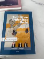 Hoofdlijnen Nederlands Recht - Loonstra, Ophalen of Verzenden, Gamma, Zo goed als nieuw, HBO