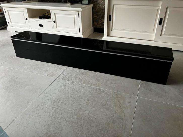 IKEA Besta Hoogglans Zwart - Bovenstuk, Huis en Inrichting, Kasten | Televisiemeubels, Gebruikt, Minder dan 100 cm, 150 tot 200 cm