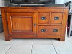 TV kast, Huis en Inrichting, Ophalen, Gebruikt, 100 tot 150 cm, Teakhout
