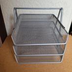 Zilver brievenbakje, papierhouder, Ophalen of Verzenden, Zo goed als nieuw