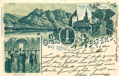 (701-264-047) Bad Ems Litho, Verzamelen, Ansichtkaarten | Buitenland, Duitsland, Verzenden