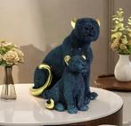 Zwarte zittende  panter met jong, Ophalen of Verzenden, Nieuw, Dier