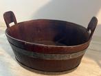 Antieke houten tobbe, Ophalen, Gebruikt