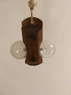Unieke Temde 803 Hanglamp - Brutalistisch Design, Ophalen of Verzenden, Gebruikt, Hout, 75 cm of meer
