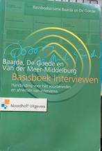 Basisboek interviewen, Boeken, Ophalen, HBO, Zo goed als nieuw, Baarda, De Goede, van der Meer-Middelburg