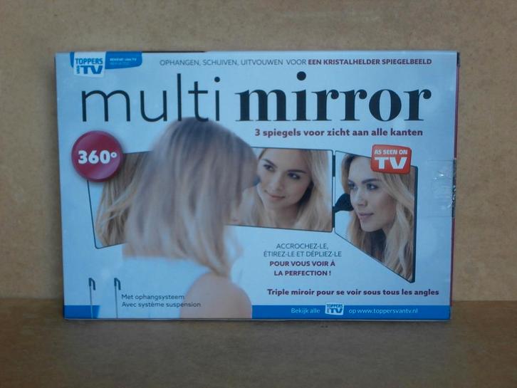 Multi Mirror drieluik spiegels voor zicht a/l kanten make up, Sieraden, Tassen en Uiterlijk, Uiterlijk | Gezichtsverzorging, Nieuw
