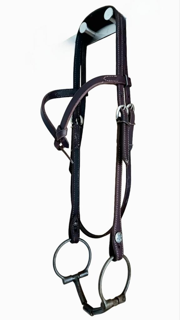 Western hoofdstel, Dieren en Toebehoren, Paarden en Pony's | Hoofdstellen en Tuigage, Gebruikt, Western, Ophalen of Verzenden