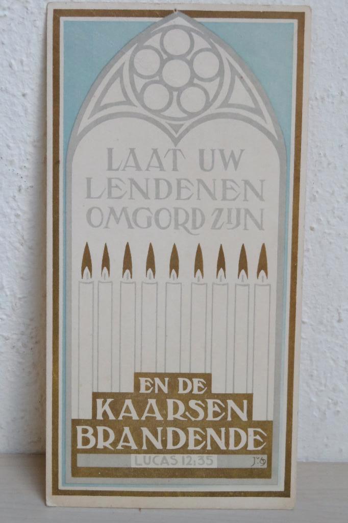 Jaartekst 1941 Federatie van Chr. Ver. v. Vrouwen en Meisjes, Ophalen of Verzenden, 1940 tot 1960, Gebruikt, Overige onderwerpen