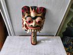 Houten Masker - Handgeschilderd, Antiek en Kunst, Ophalen of Verzenden