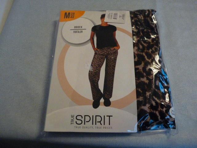 Leuke luipaard-panterlook broek met wijde pijp M 38-40 Nieuw, Kleding | Dames, Broeken en Pantalons, Nieuw, Maat 38/40 (M), Bruin