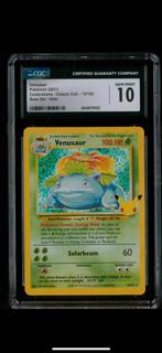 Venusaur celeb 25th anniversary CGC 10, Hobby en Vrije tijd, Verzamelkaartspellen | Pokémon, Ophalen of Verzenden, Nieuw, Losse kaart