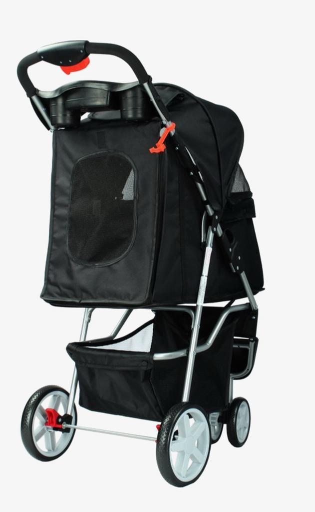 HiPet Inklapbare Hondenbuggy zwart, Dieren en Toebehoren, Honden-accessoires, Zo goed als nieuw, Ophalen of Verzenden