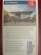 Fries Museum Leeuwarden Voordeelbon, Tickets en Kaartjes, Drie personen of meer, Museumbon