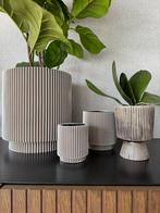 Bloempot set, Rond, Zo goed als nieuw, Aardewerk, Ophalen