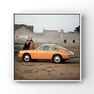 Porsche 912 Fine Art Print - IAA Frankfurt 1967 - 40x40cm beschikbaar voor biedingen