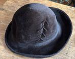 Vintage bruin Dames Hoedje, Kleding | Dames, Hoeden en Petten, Ophalen of Verzenden, Gedragen, One size fits all, Hoed