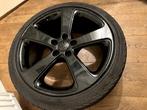 Zwarte 18inch velgen voor Audi A3 met winterbanden (4x), Auto-onderdelen, Banden en Velgen, Ophalen, 18 inch, Gebruikt, Banden en Velgen