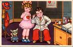 De dokter weet wel raad - Antieke ansichtkaart kinderen 1939, Ophalen of Verzenden, 1920 tot 1940, Gelopen, Kinderen