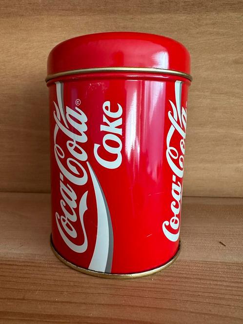 Coca-cola bewaarblik, Verzamelen, Blikken, Zo goed als nieuw, Droste, Ophalen of Verzenden