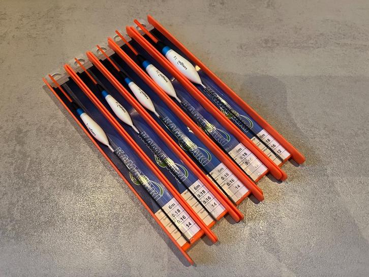 adv 328 / NIEUW mixset 6 dobbertuigjes KAMASAKI, Watersport en Boten, Hengelsport | Algemeen, Nieuw, Dobber of Lood, Ophalen of Verzenden