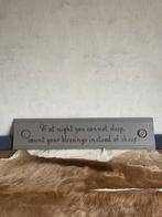 Bord met tekst, Ophalen, Zo goed als nieuw
